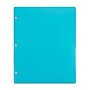 Staples 3-Hole Punched 2-Pocket Plastic Portfolio Folder, Teal (52807)~#|#~797BF8FC-D47E-4106-90E773AE68F8EC64_sc7