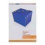 Staples® Hanging File Folders, 1/5-Cut Tab, Letter Size, Blue, 25/Box (ST163501-CC)~#|#~797C15C8-B11C-4995-AAE47A890E840D1C_sc7