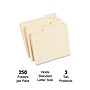 Staples Heavy Duty File Folder, 1/3 Cut Tab, Letter Size, Manila, 250/Box (TR56677)~#|#~798115FA-5A3F-4C87-AD50CF77E00A13C9_sc7