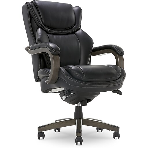 Executive Computer Office Desk Chair High Back Faux Leather Swivel Chair  Black