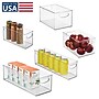 iDESIGN Small Stackable Plastic Storage Bin, Clear (95584N)~#|#~798A1E6A-E74F-4DAF-BE3D70468E1DBEDC_sc7