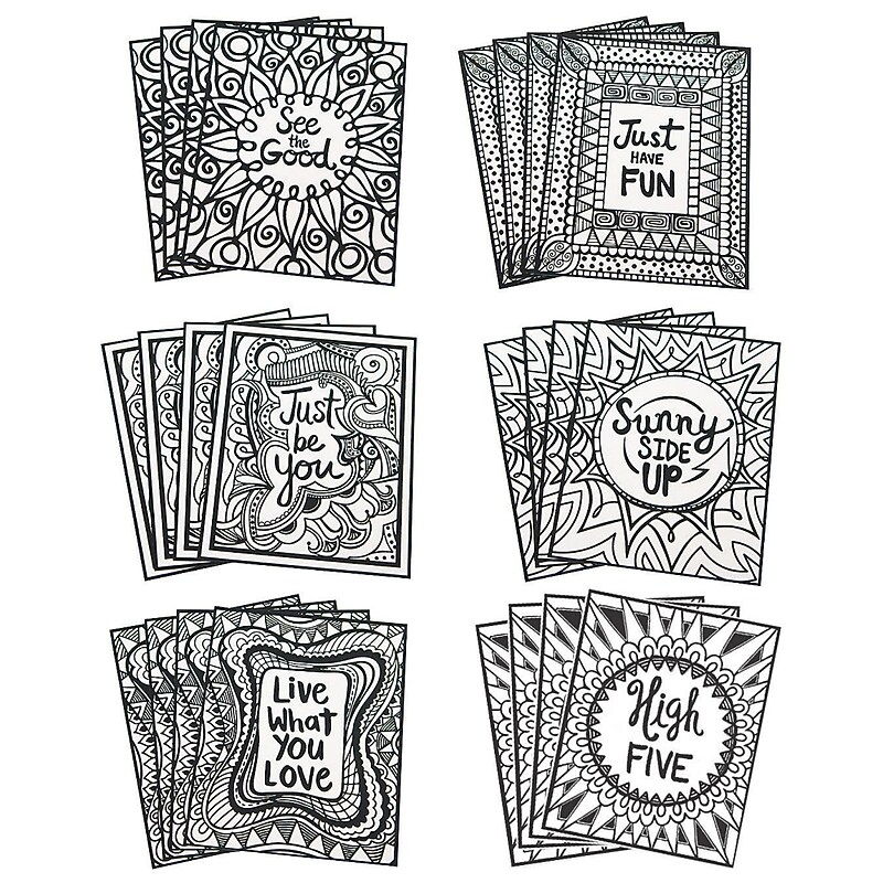 S&S Velvet Art Positive Posters, 24/Pack (PS1441) image 1