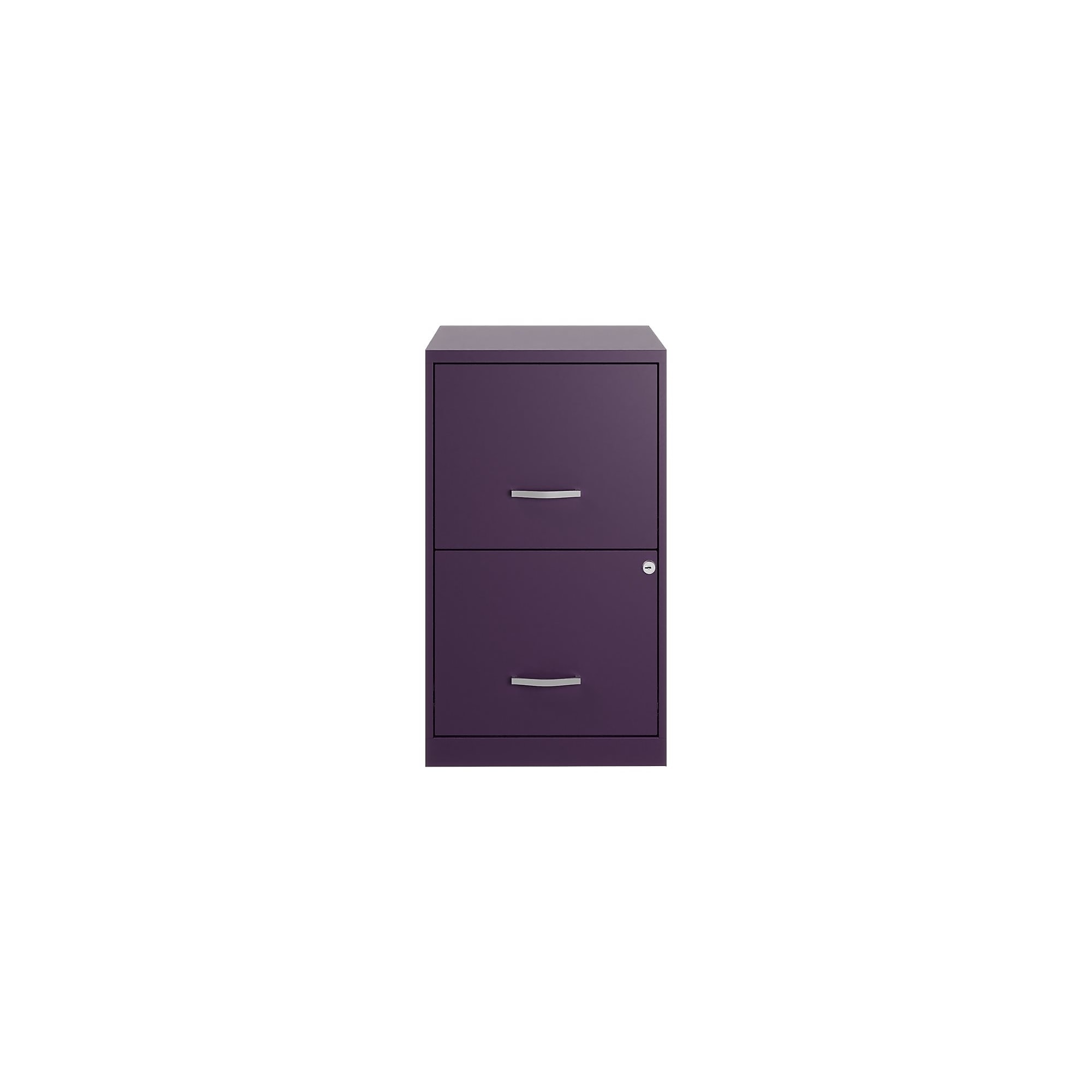 Space Solutions SOHO Smart File 2-Drawer Vertical File Cabinet, Letter Size, Lockable, Midnight Purple (25273) Sansujyuku sansujyuku.com