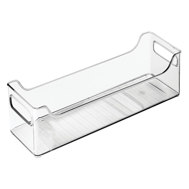 iDESIGN Medium Stackable Plastic Storage Bin, Clear (73430) image 1