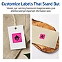Avery Laser/Inkjet Square Multipurpose Labels, 1" x 1", Neon Magenta, 480/Pack (94103)~#|#~7993758F-4740-4661-A1CCCC34FA5A5E96_sc7