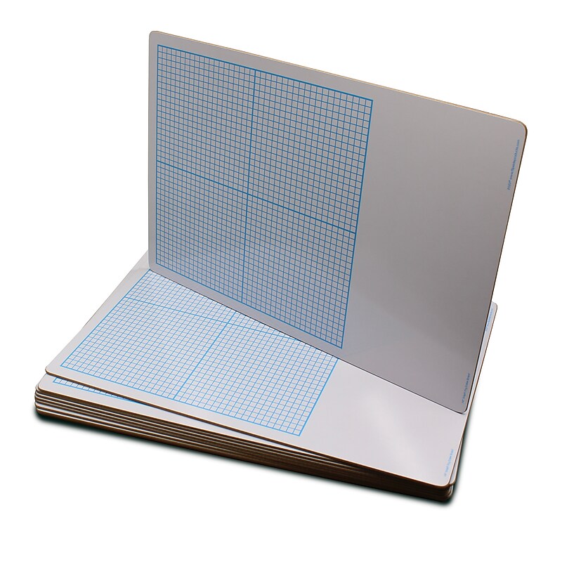 Flipside Dry Erase Base Ten Grid Boards, 12/Pack (11261) image 1