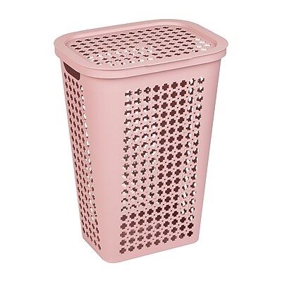 Mind Reader Slim Tapered Hamper with Lid - Thumbnail 2