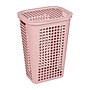 Mind Reader Slim Tapered Hamper with Lid, Plastic, Pink (SWHAMP50-PNK)~#|#~79979B51-E708-4F0A-A17C6EC9775AD7D0_sc7