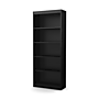 South Shore Axess 5-Shelf Bookcase, Pure Black (7270768)~#|#~7998634B-F2D3-486F-B1B07F71AADCC0B8_sc7