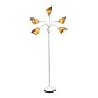 Simple Designs 67" White Metal Medusa Floor Lamp with 5 Adjustable Gray Cone Shades (LF2006-GOW)~#|#~7999A926-D838-4C26-818737056174EF43_sc7
