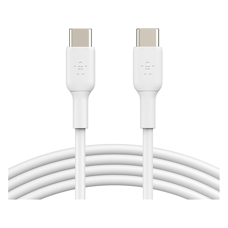 Belkin BoostCharge USB-C to USB-C Charging Cable, 3.3 ft., White, 2/Pack (CAB003bt1MWH2PK) image 1