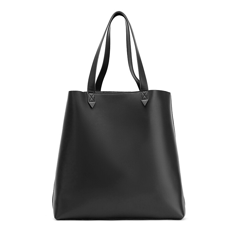 Francine Collections Made Easy Leather 15.6 Laptop Tote, Black (FCTBLKMADE) image 1