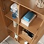 Sauder Select 71"H Storage Cabinet with 4 Shelves, Highland Oak (419188)~#|#~79A289EC-697C-4922-911558CB2C7711AE_sc7