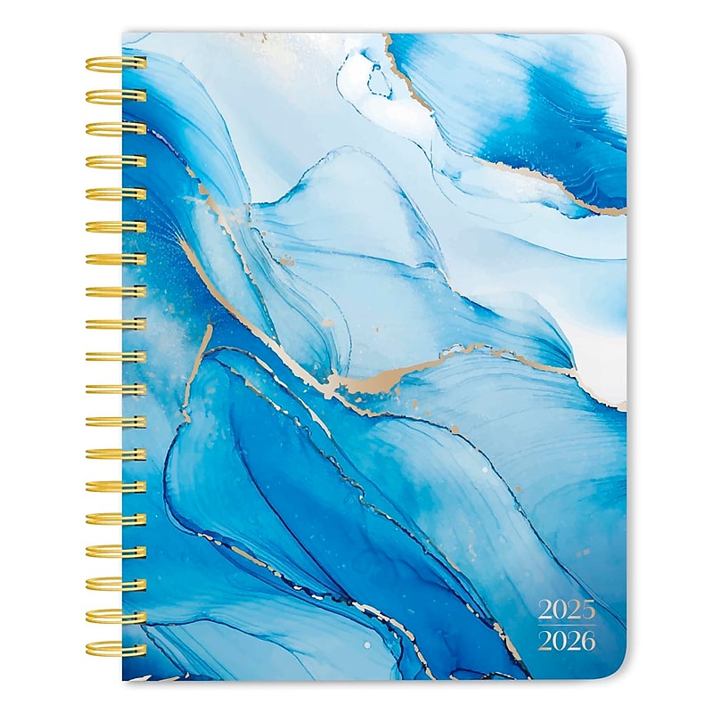 2025-2026 Plato Crackled Blush 6" x 7.75" Academic Year Weekly Planner, Multicolored (9798330700103) image 1