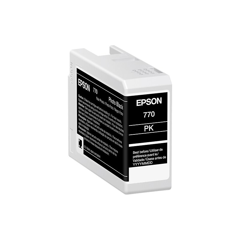 Epson T770 Ink Photo Black Standard Yield Ink Cartridge (T770120) image 1