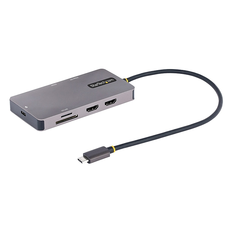 StarTech Universal USB-C Multiport Docking Station, Gray (120B-USBC-MULTIPORT) image 1