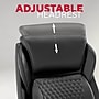 Staples Randolph Ergonomic Bonded Leather Executive Big & Tall Chair, 400 lb. Capacity, Black (ST62818)~#|#~79AE1CE0-9E52-4B8A-99DF8B5B2B19B71F_sc7