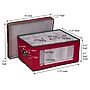 Household Essentials Holiday Wine Glass Storage Box in Strong Frame, Red/Green (HH542RED)~#|#~79AF4E3A-DF56-4B32-84EF38CDD0BCF1B5_sc7