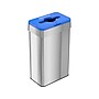 HLS Commercial Stainless Steel Recycling Bin, 21-Gallon, Blue/Silver (HLS21UOTREC)~#|#~79B4FF70-1CB3-456D-BF7B68FBFB9901F8_sc7