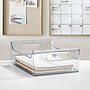 iDESIGN Small Stackable Plastic Storage Bin with Handles, Clear (73330)~#|#~79B6EDEB-3AF8-4412-8C0DD8689B8AAAB4_sc7