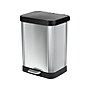 Glad Step Trash Can, 13-Gallon, Stainless Steel (GLD-74506)~#|#~79BAC403-5DFD-4BCE-9B82C1E470D99320_sc7