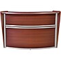 Regency Marque 72"W Curved Reception Desk Workstation, Cherry (77290CH)~#|#~79BAC76B-6DEB-4610-8219DADE8708FC10_sc7
