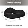 Mind Reader Donut Pillow with Air-Cloud Technology, Black (TAILST-BLK)~#|#~79BD8F0C-516C-49AB-992466CB96395405_sc7