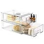 Isaac Jacobs Stackable Storage Drawer, Plastic, Clear, 2/Pack (PD02-M2)~#|#~79C00CFC-14A0-4171-9E3784BFA1088874_sc7
