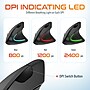 Delton S12 Wireless Rechargeable Ergonomic Vertical Computer Mouse, Right Handed, Black (DMERG12-WR)~#|#~79CA5D0B-5DE9-472A-8F1735AA5C05633F_sc7