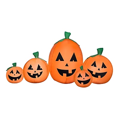 National Tree Company 7' Airblown Inflatable Pumpkin Patch - Thumbnail 2