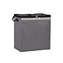 Household Essentials Collapsible 2 Compartment Laundry Sorter with Lid, Fiberboard, Gray (HH5622)~#|#~79D07A16-0312-4A32-B543382AD1FF6871_sc7