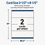 Avery Rectangle Tent Cards , 2.5" x 8.5", Textured Matte, 50 Labels/Pack (95329)~#|#~79D2671F-4DCC-4CD1-A3A29D2722351E1A_sc7