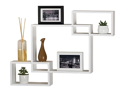 V-Light 6-Shelf Wood Mounted Decorative Unit, 27.4″, White (VW161016W) Sansujyuku sansujyuku.com