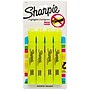 Sharpie Tank Highlighter, Chisel Tip, Fluorescent Yellow, 4/Pack (25164)~#|#~79DB2E89-E650-4113-9CDE33E03A91E65D_sc7