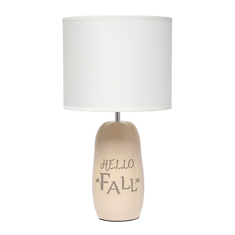 Simple Designs Table Lamp, Taupe (LT2132-TAU) image 1