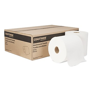 Coastwide Professional™ Hardwound Paper Towels, 1-Ply, 350 ft