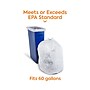Coastwide Professional™ 60 Gallon Trash Bag with 30% PCR, 38" x 58", Low Density, 0.8 mil, Clear, 100 Bags/Box (CW62413)~#|#~79E45F3F-1685-441E-936609568C088AAD_sc7
