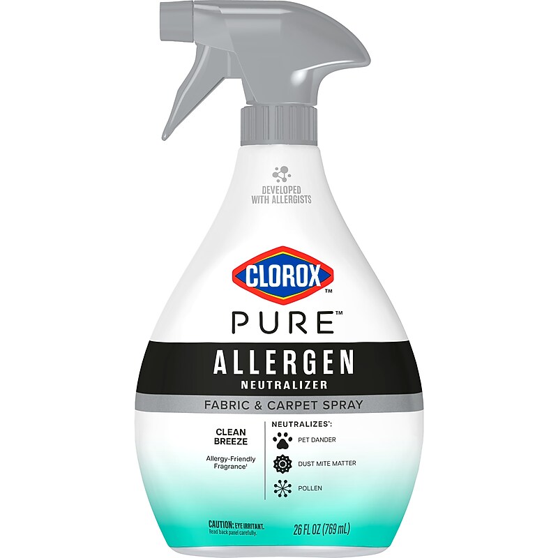 Clorox PURE Allergen Neutralizer Fabric & Carpet Spray, Clean Breeze Scent, 26 oz. (60718) image 1
