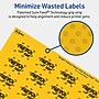 Avery Laser/Inkjet Rectangle Multipurpose Labels, 1" x 1.5", Bright Yellow, 320/Pack (94219)~#|#~79EA86B2-084E-4B96-BA5358C8D47A0E0C_sc7