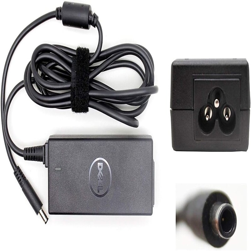 Dell 45W AC Adapter Charger for Laptop, Black (JXC18) image 1