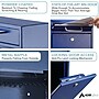 AdirOffice Steel Indoor/Outdoor Interoffice Mailbox, Blue (631-05-BLU)~#|#~79F2859B-7554-4810-B1E2F42752A9E6D6_sc7