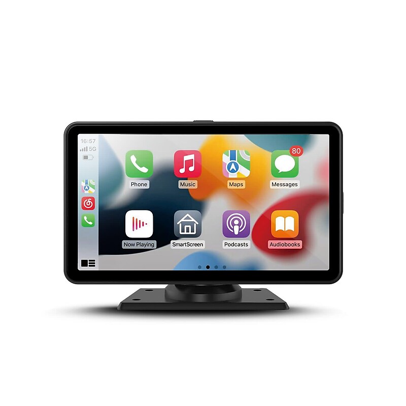 GekoGear Orbit C100 7" Infotainment Display Compatible with Apple Car Play and Android Auto, Black image 1