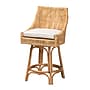 bali & pari Bella Bohemian Natural Rattan Counter Stool, Natural/Off-White (228-13090-HiT)~#|#~79FE9BA8-692B-480F-A139F5EE706D445D_sc7