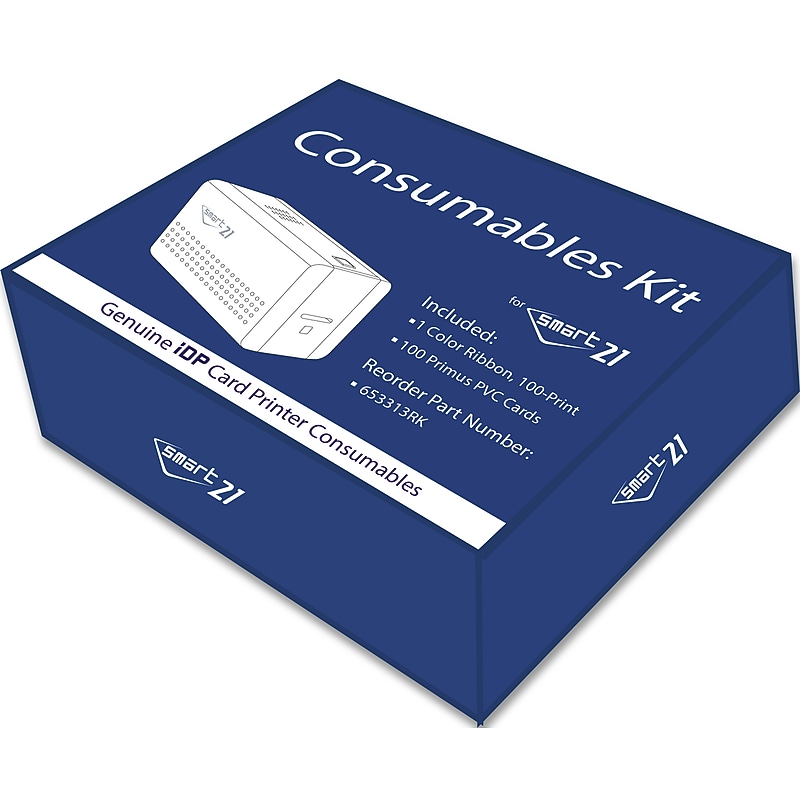 IDP SMART-21 ID Card Printer Consumables Kit (653313RK) image 1