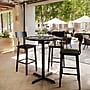 Flash Furniture TopGuard 36" Round Wood Dining Table with X-Base, Black Faux Marble/Black Base (STRD36BMAT3030B)~#|#~79FFDC90-6A11-4FFB-A685BEE5CDA0A6FB_sc7