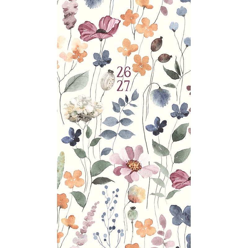 2026-2027 Willow Creek Feminine Floral 3.5" x 6.5" Monthly Planner Cover (57643X) image 1