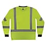 Ergodyne GloWear 8369BK High Visibility Long Sleeve Black Bottom T-Shirt, ANSI Type R Class 3, Lime, 2XL (22206)~#|#~7A058DEF-C42A-4D10-B9D2363BC7D5C941_sc7