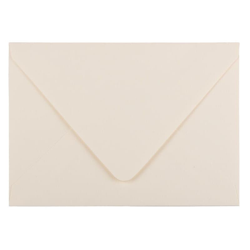 JAM Paper A7 Invitation Envelope, 5 1/4" x 7 1/4", Ivory, 50/Pack (235034674I) image 1