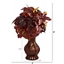 Nearly Natural 24" Autumn Maple Leaf Artificial Plant in Decorative Planter (P1547-BG)~#|#~7A0B0162-486F-4541-A9B639F1CFD4E416_sc7