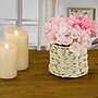 National Tree Company 10" Light Pink Hydrangea Bouquet in White Basket (MT81-1326GLPK-1)~#|#~7A0BD9D5-B68B-4189-AE6BF07F17128CDC_sc7